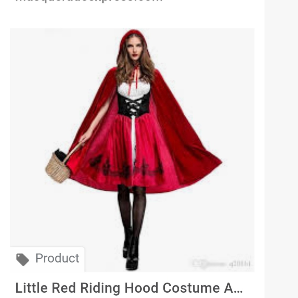 Little red Riding Hood costume